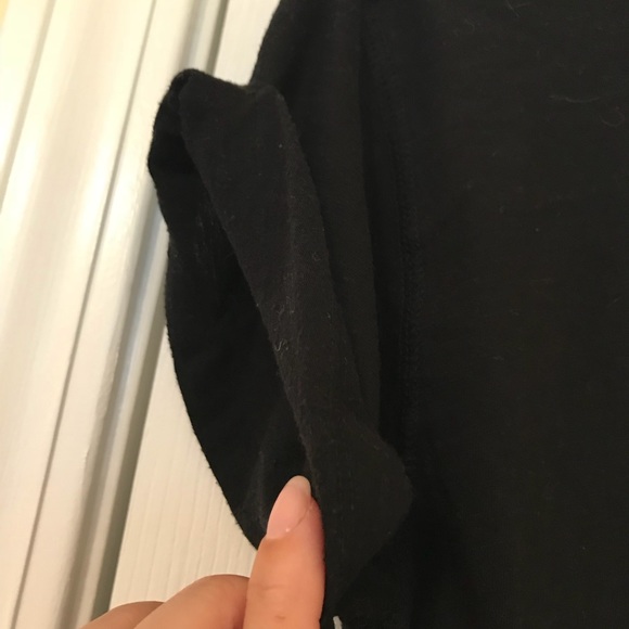a.n.a black, cuffed shirt sleeve t-shirt. - Picture 3 of 4